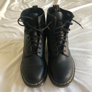 Dr. Martens Men's 1460 SMOOTH LEATHER LACE UP BOOTS Black Size USM11